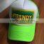 cheaper wholesale ED embroidery trucket hat 5panel mesh hat with colors