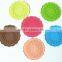 Retro Hollow Design Anti-heated Round PVC+silicone Tablewear Placemats
