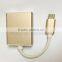 149mm length champagne color matel shelled Type C to HDMl adapter for TV