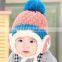 Winter Acrylic Fleece Beanie Hat with Earflap for Baby
