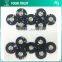 Aerolite Clear Rhinestone Black Sequin Applique Patch