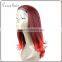 Brazilian new style red/black mixed color virgin remy full lace wig with baby hair