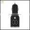 Wholesale 2.1A Dual USB LED Logo Design With Switch Button Phone Car Charger