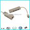 USB3.1 Type-C USB-C to RJ45 Ethernet LAN Adapter With 3 PortUSB Hub for notebook