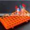 Medical plastic test tube rack