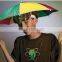Promotional Custom Print China Factory Light Head Cap Umbrella Sun Hat Head Umbrella Quality Choice