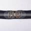 Rose Design New Ladies Elastic Faux Leather Wide Stretch Waistband For Dress