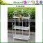 Metal Garden Arch and Gate, White, Round Top, Perfect For Various Climbing Plant