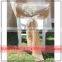 New Arrival Woven Natural Rustic Jute Burlap Chair Sashes Bows Vintage Wedding decoration