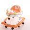 8 wheels plastic OEM baby walker with music and many toys /children walker