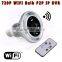 HD 720P Full Hidden Mini WIFI IP Light Factory Price Bulb Camera Motion Detection CCTV
