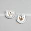 Hot selling metal leather patch for clothing