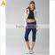wholesale polyester material capril pants custom yoga pants