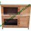 Removable asphalt roof wooden rabbit house