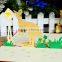 2015 new design animal cuty handmade pop up kids greeting cards
