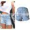 2016 Summer Fashion Women Distressed Jeans Denim Shorts Ladies Vintage Torn Fringed Hem High Waist Hot Pants