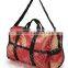 2016 xiamen custom print low price simple folding travel bag with shoulder strap