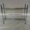 Hottest 18pairs 3 layer DIY cheap iron pipe stacking shoe rack