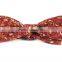 2016 latest design high quality pre-tied skinny cotton bowties for men