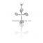 14K Solid Gold The Best Ornate Cross Charm Necklace