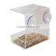 CRYSTAL CLEAR BIRD FEEDER with Suction