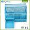 Multi-color modern mesh desk supplies organizer 6 Compartments with drawer