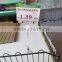Transparent advertising display plastic label holders for shelves