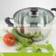 Fashion double bottom stainless steel soup pot,healthy double wall vacuum soup pot,factory stockpot soup pot&milk pot with cover