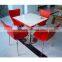 solid surface dining table , solid surface table top with stainless steel table base