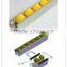 JY-2045A|Yellow Wheel Aluminum Roller Track for Conveyor Production Line|Antirust roller track for rack system