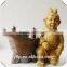 Resin Terra-Cotta Warriors Figurine Down on One Kneel Flower Pot Craft for Garden Decoration
