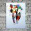 handpainted modern abstract elephant oil painting on canvas