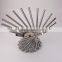 Chef Collection Foldable Metal Stainless Steel Fruit Basket Decoration