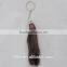 plush leather keychain animal rabbit keyring artificial foxtail