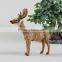 Custom cute unstuffed plush outside target movable plastic outdoor christmas white reindeer decorations