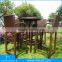 2017 New European Classical Style Bar High Table And Chair For Garden