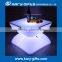 LED Lighting Plastic Coffee Table With rc Control and Battery AC Adapter Watorproof IP65