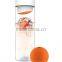 Glass Water Bottle with Fruit Iceball Maker