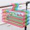 Fashion Colorful 4Layer Plastic Trousers Hanger Towel Hanger Clothes Hanger