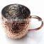 100% COPPER EMBOSSED BARREL SHAPE MOSCOW MULE MUG NICKEL LINED