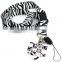 Black Zebra Lanyards, ID card holder, Key Neck Strap Lanyard, Phone Neck Strap