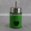 metal coated glass vinegar bottle with vegetable With Good Service