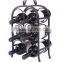 Decorative Wall Mount Wine Rack (Holds 9 Bottles)