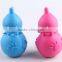 TPR pet toy in gourd shape with footprint pattern/dog toy