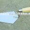 stainless steel bricklaying tools in plaster trowel
