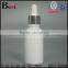cosmetic packaging essential oil fancy white glass dropper bottle different size silk printing glass dropper bottle wholesale