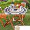 2016 amzon hot selling plastic fitted table cover for round table