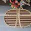 Storage Bamboo Basket With Handle For Picnic