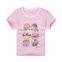 Wholesale cotton kids t shirt baby girl round neck t-shirt