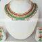 Crystal Bollywood necklace jhumka EARRING Set